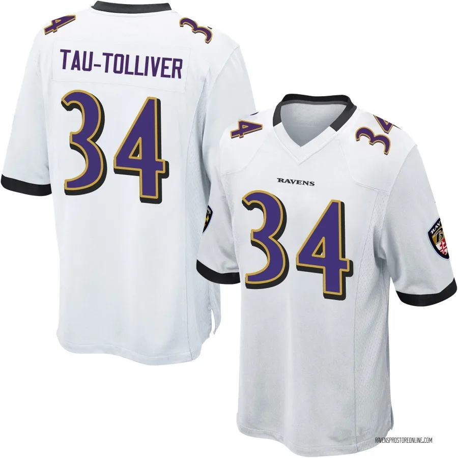 Elijah Tau-Tolliver Baltimore Ravens Youth Game Nike Jersey - White
