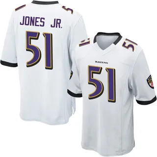 Emery Jones Jr. Baltimore Ravens Men's Game Nike Jersey - White
