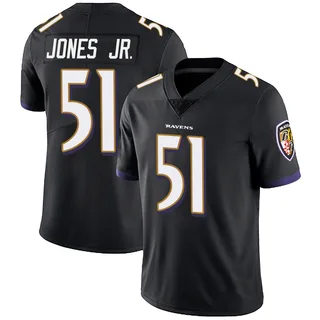 Emery Jones Jr. Baltimore Ravens Men's Limited Alternate Vapor Untouchable Nike Jersey - Black