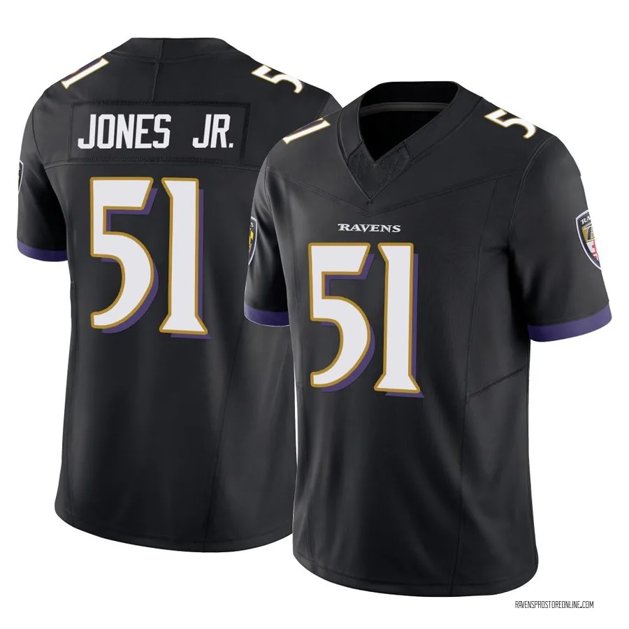 Emery Jones Jr. Baltimore Ravens Men's Limited Vapor F.U.S.E. Nike Jersey - Black