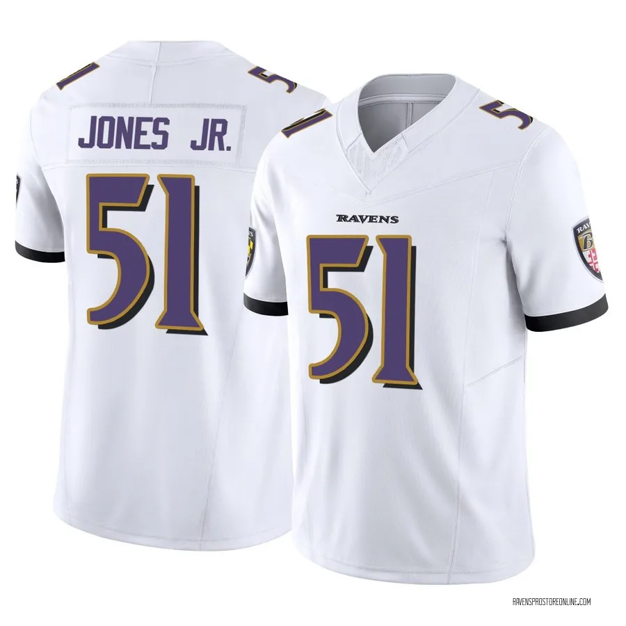 Emery Jones Jr. Baltimore Ravens Men's Limited Vapor F.U.S.E. Nike Jersey - White