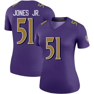 Emery Jones Jr. Baltimore Ravens Women's Color Rush Legend Nike Jersey - Purple