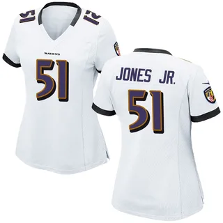 Emery Jones Jr. Baltimore Ravens Women's Game Nike Jersey - White