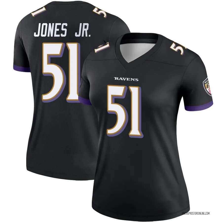 Emery Jones Jr. Baltimore Ravens Women's Legend Nike Jersey - Black