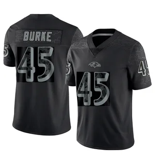 Ethan Burke Baltimore Ravens Youth Limited Reflective Nike Jersey - Black