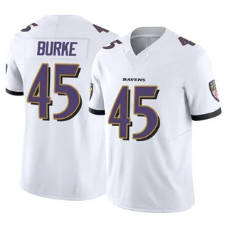 Ethan Burke Baltimore Ravens Youth Limited Vapor F.U.S.E. Nike Jersey - White