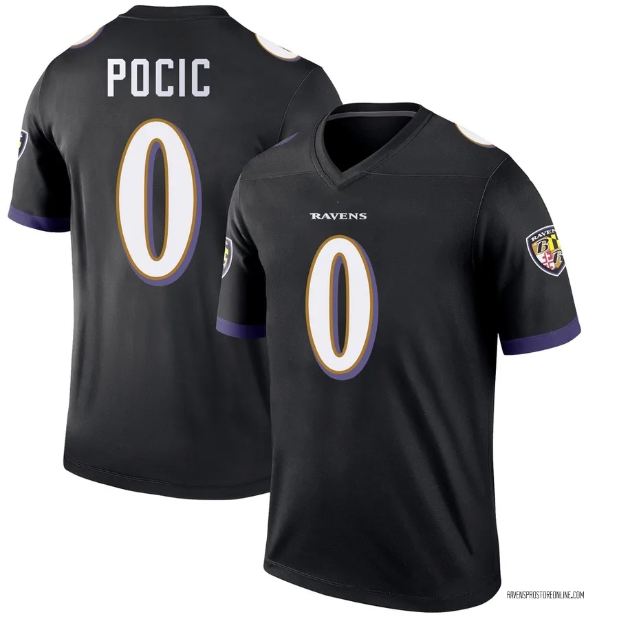Ethan Pocic Baltimore Ravens Youth Legend Nike Jersey - Black