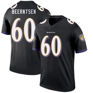 Evan Beerntsen Baltimore Ravens Men's Legend Nike Jersey - Black