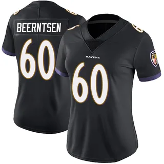 Evan Beerntsen Baltimore Ravens Women's Limited Alternate Vapor Untouchable Nike Jersey - Black