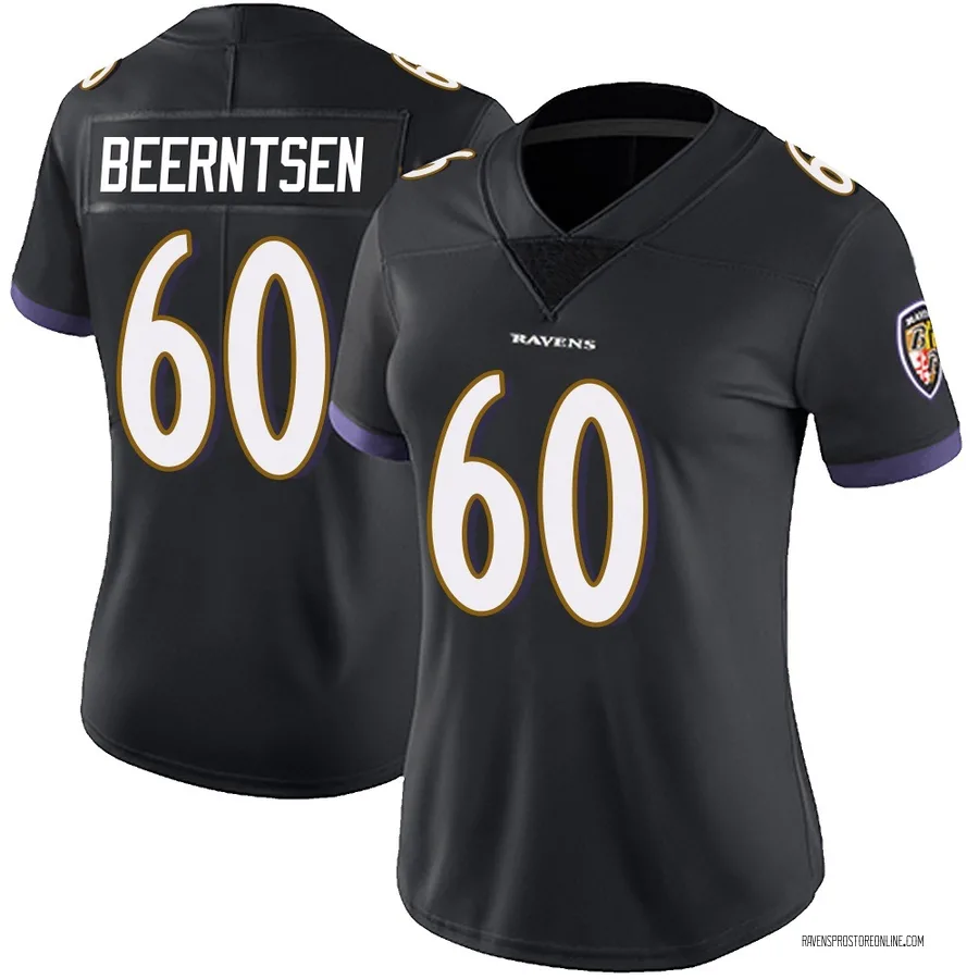 Evan Beerntsen Baltimore Ravens Women's Limited Alternate Vapor Untouchable Nike Jersey - Black