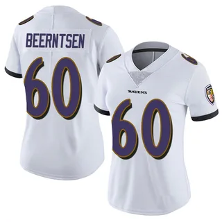Evan Beerntsen Baltimore Ravens Women's Limited Vapor Untouchable Nike Jersey - White
