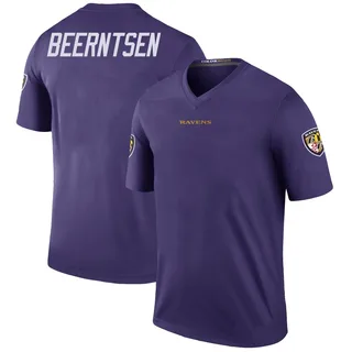 Evan Beerntsen Baltimore Ravens Youth Color Rush Legend Nike Jersey - Purple