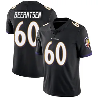 Evan Beerntsen Baltimore Ravens Youth Limited Alternate Vapor Untouchable Nike Jersey - Black