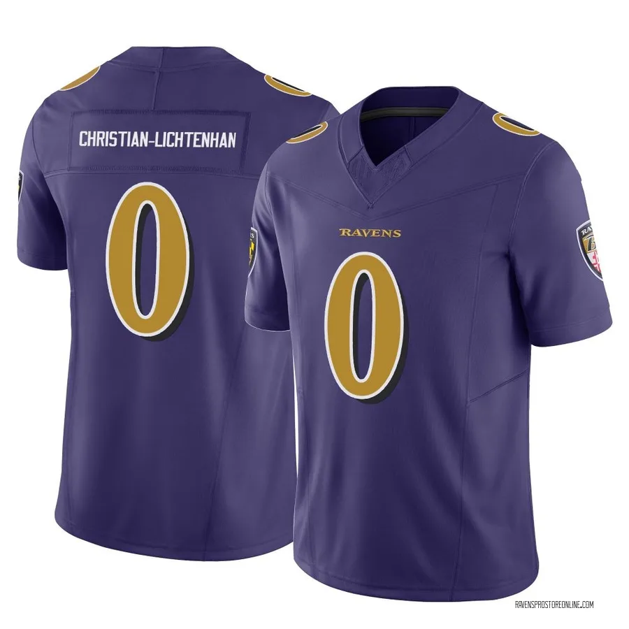 Gerad Christian-Lichtenhan Baltimore Ravens Men's Limited Vapor F.U.S.E. Nike Jersey - Purple