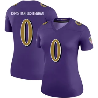 Gerad Christian-Lichtenhan Baltimore Ravens Women's Color Rush Legend Nike Jersey - Purple