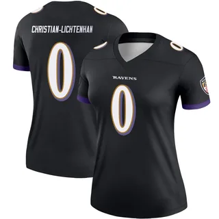 Gerad Christian-Lichtenhan Baltimore Ravens Women's Legend Nike Jersey - Black