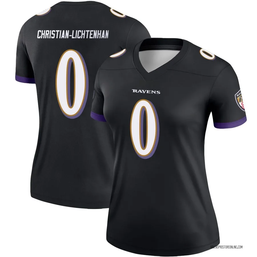 Gerad Christian-Lichtenhan Baltimore Ravens Women's Legend Nike Jersey - Black