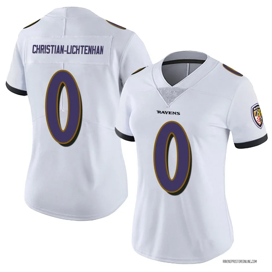 Gerad Christian-Lichtenhan Baltimore Ravens Women's Limited Vapor Untouchable Nike Jersey - White