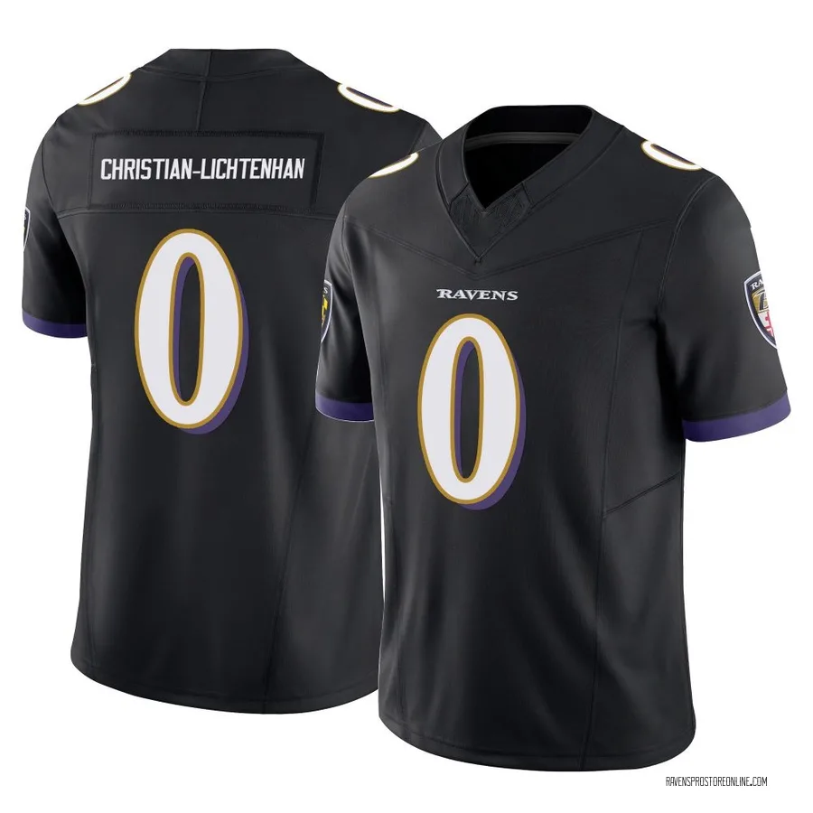 Gerad Christian-Lichtenhan Baltimore Ravens Youth Limited Vapor F.U.S.E. Nike Jersey - Black