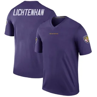 Gerad Lichtenhan Baltimore Ravens Men's Color Rush Legend Nike Jersey - Purple