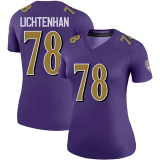 Gerad Lichtenhan Baltimore Ravens Women's Color Rush Legend Nike Jersey - Purple