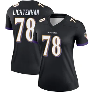 Gerad Lichtenhan Baltimore Ravens Women's Legend Nike Jersey - Black