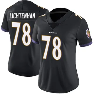 Gerad Lichtenhan Baltimore Ravens Women's Limited Alternate Vapor Untouchable Nike Jersey - Black