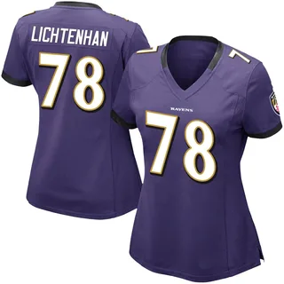 Gerad Lichtenhan Baltimore Ravens Women's Limited Team Color Vapor Untouchable Nike Jersey - Purple