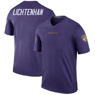 Gerad Lichtenhan Baltimore Ravens Youth Color Rush Legend Nike Jersey - Purple