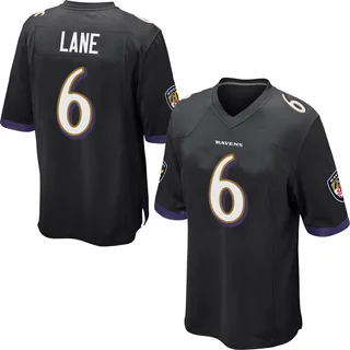 Ja'Kobi Lane Baltimore Ravens Men's Game Nike Jersey - Black
