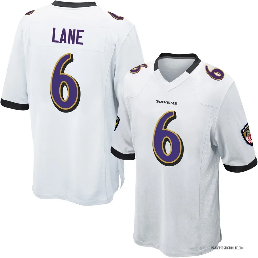 Ja'Kobi Lane Baltimore Ravens Men's Game Nike Jersey - White