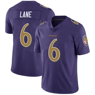 Ja'Kobi Lane Baltimore Ravens Men's Limited Color Rush Vapor Untouchable Nike Jersey - Purple
