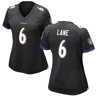 Ja'Kobi Lane Baltimore Ravens Women's Game Nike Jersey - Black