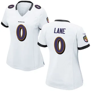 Ja'Kobi Lane Baltimore Ravens Women's Game Nike Jersey - White