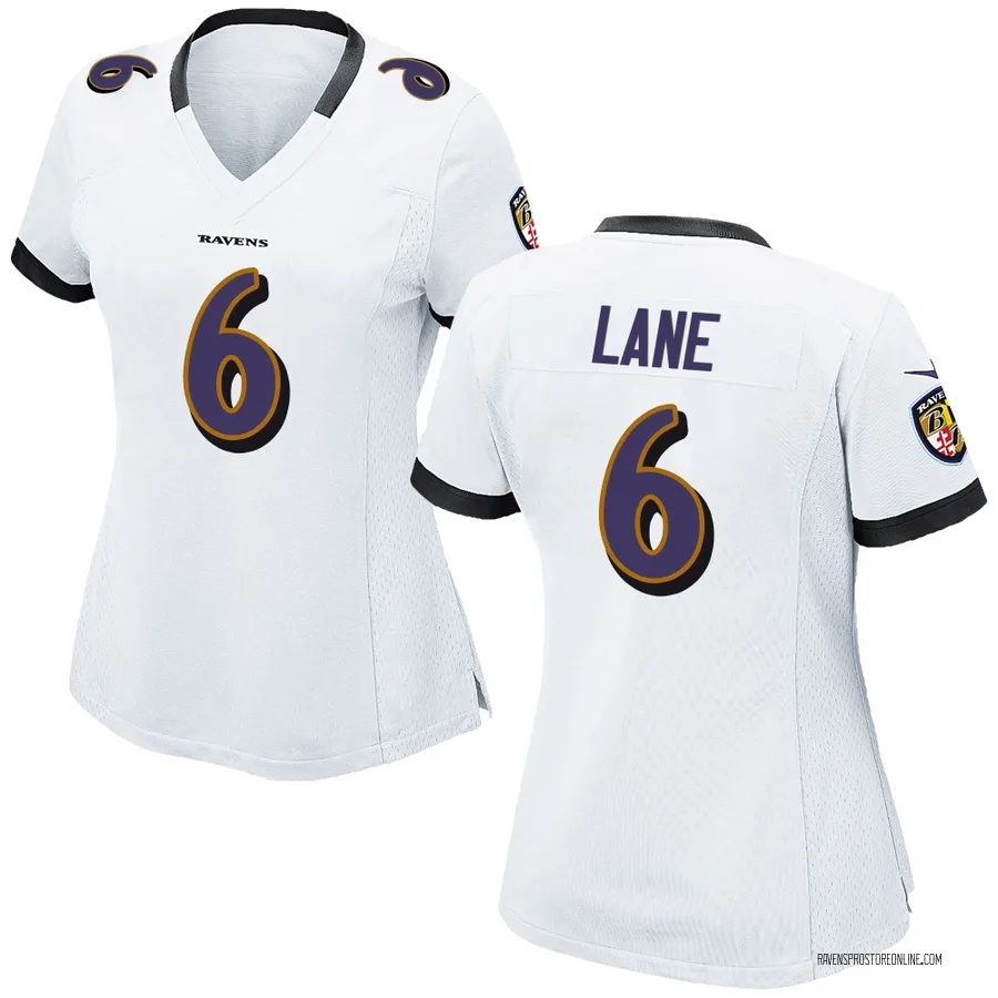 Ja'Kobi Lane Baltimore Ravens Women's Game Nike Jersey - White