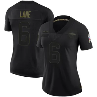Ja'Kobi Lane Baltimore Ravens Women's Limited 2020 Salute To Service Nike Jersey - Black