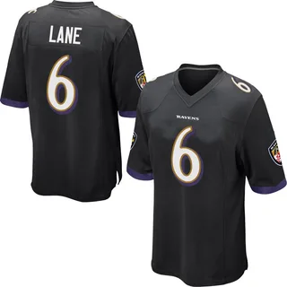 Ja'Kobi Lane Baltimore Ravens Youth Game Nike Jersey - Black