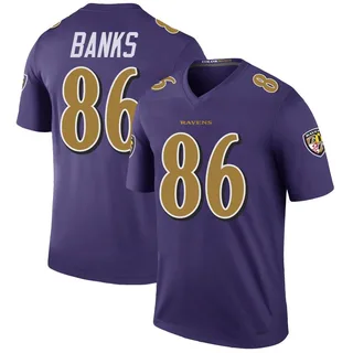 Jahmal Banks Baltimore Ravens Men's Color Rush Legend Nike Jersey - Purple