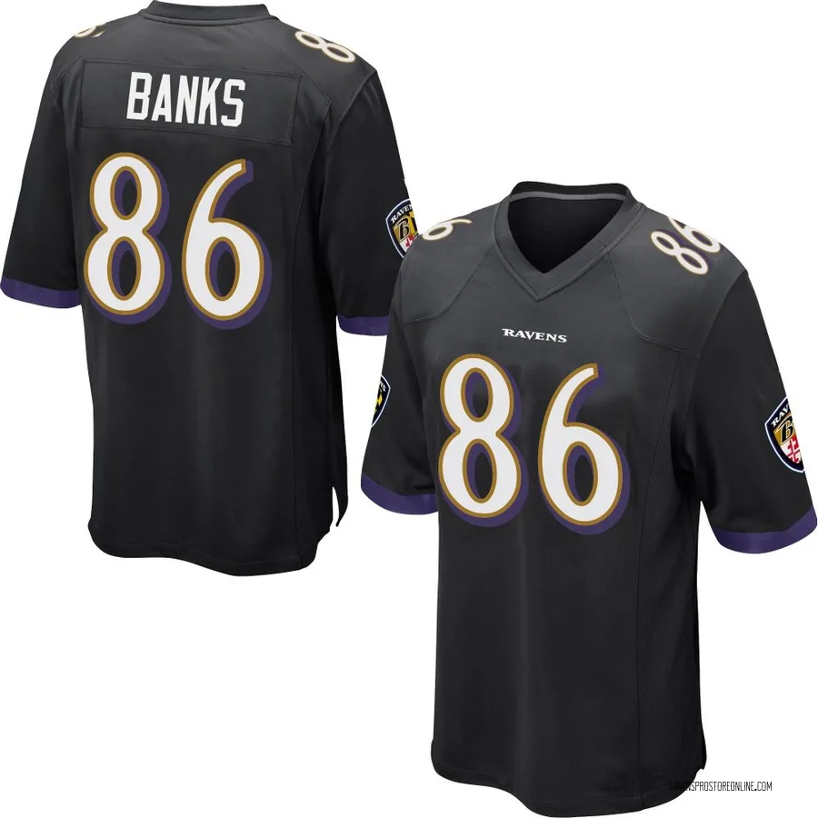Jahmal Banks Baltimore Ravens Men's Game Nike Jersey - Black