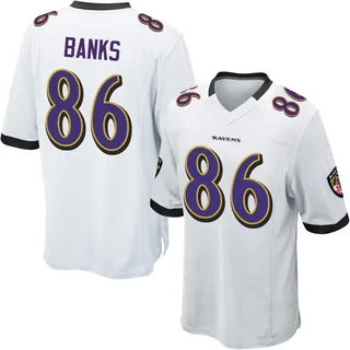 Jahmal Banks Baltimore Ravens Men's Game Nike Jersey - White