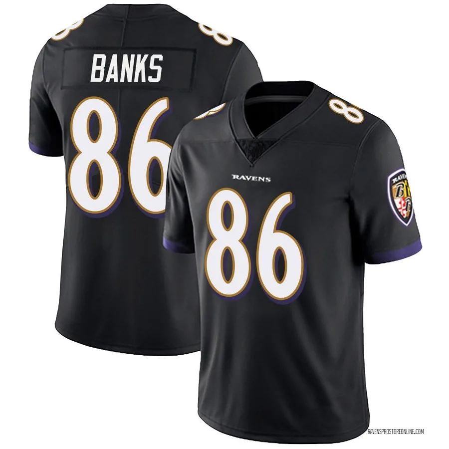 Jahmal Banks Baltimore Ravens Men's Limited Alternate Vapor Untouchable Nike Jersey - Black