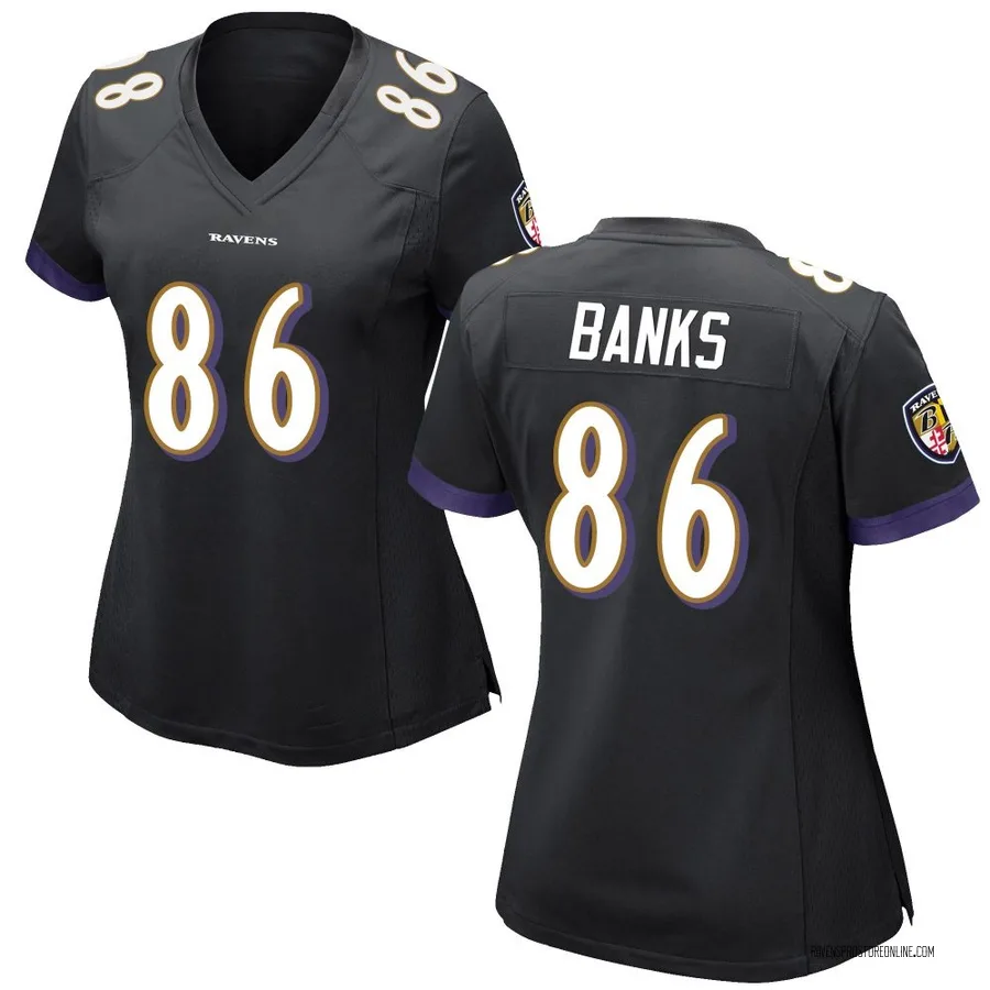 Jahmal Banks Baltimore Ravens Women's Game Nike Jersey - Black