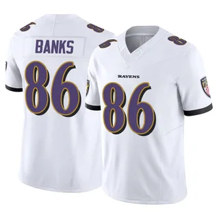 Jahmal Banks Baltimore Ravens Youth Limited Vapor F.U.S.E. Nike Jersey - White