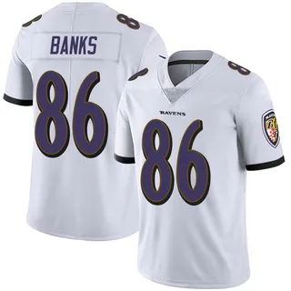 Jahmal Banks Baltimore Ravens Youth Limited Vapor Untouchable Nike Jersey - White