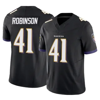 Jahquez Robinson Baltimore Ravens Men's Limited Vapor F.U.S.E. Nike Jersey - Black