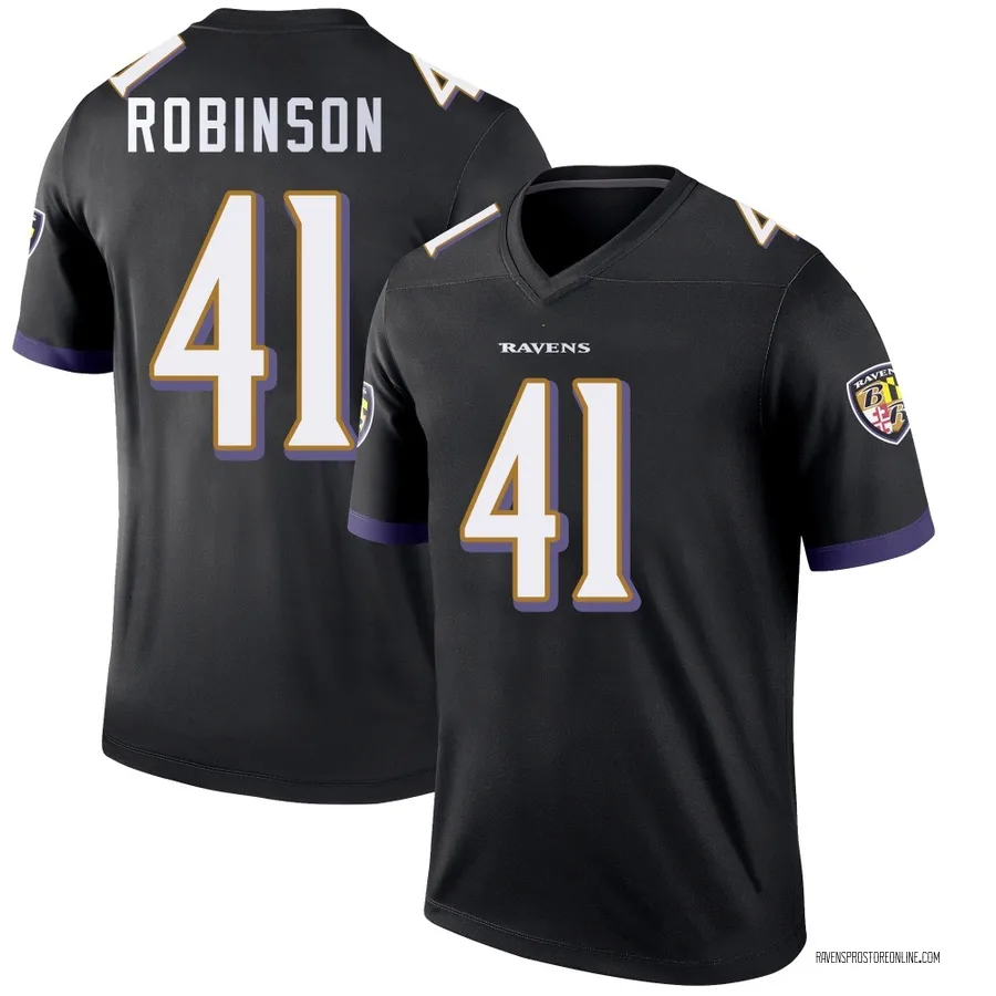 Jahquez Robinson Baltimore Ravens Youth Legend Nike Jersey - Black