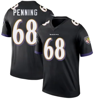 Jared Penning Baltimore Ravens Men's Legend Nike Jersey - Black