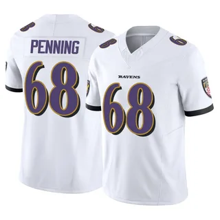 Jared Penning Baltimore Ravens Youth Limited Vapor F.U.S.E. Nike Jersey - White
