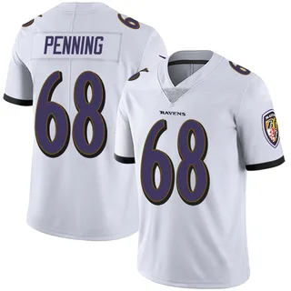 Jared Penning Baltimore Ravens Youth Limited Vapor Untouchable Nike Jersey - White
