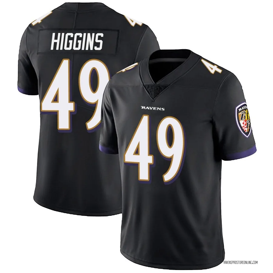 Jay Higgins Baltimore Ravens Youth Limited Alternate Vapor Untouchable Nike Jersey - Black